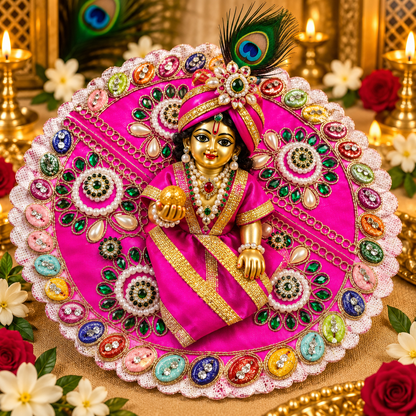 Vrajika Divine Poshak for Laddu Gopal Ji, Size 3
