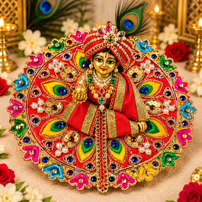 Vrajika Divine Poshak for Laddu Gopal Ji, Size 2