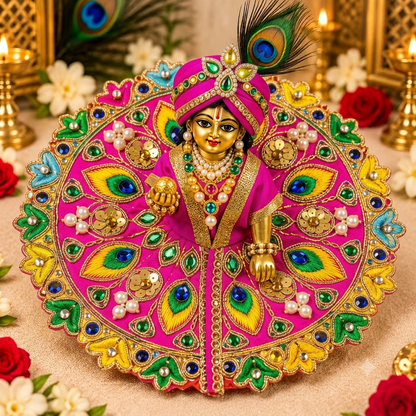 Vrajika Divine Poshak for Laddu Gopal Ji, Size 2