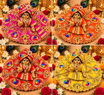 Vrajika Divine Poshak for Laddu Gopal Ji, Size 1