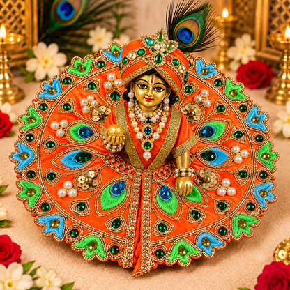 Vrajika Divine Poshak for Laddu Gopal Ji, Size 2