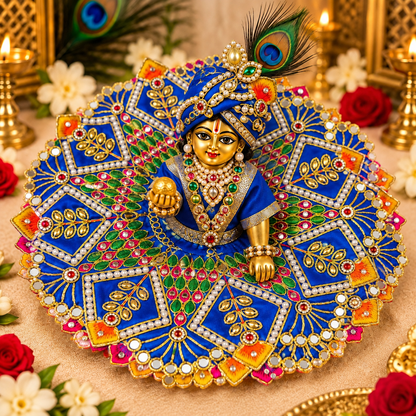 Vrajika Divine Poshak for Laddu Gopal Ji, Size 6
