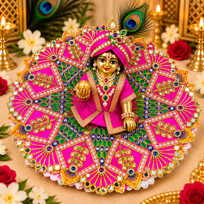 Vrajika Divine Poshak for Laddu Gopal Ji, Size 6